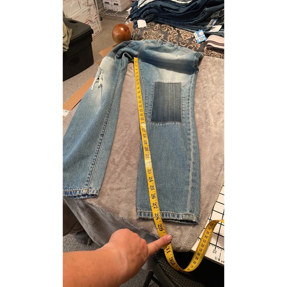 CURRENT/ELLIOTT PATCHED JEANS RARE - Picture 7 of 7